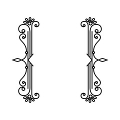 vintage frame icon over white background. vector illustration