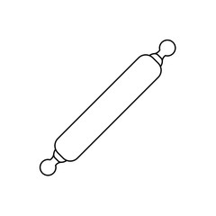 bread roll utensil icon over white background. vector illustration