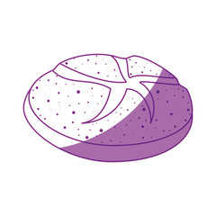 roll of bread icon over white background. vector illustration