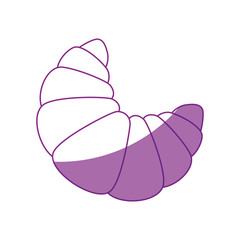 croissant icon over white background. vector illustration