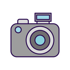 cute grey vintage camera vector graphic sdesign