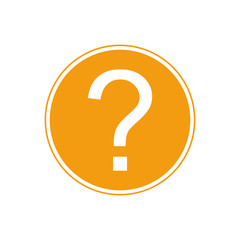 question mark isolated vector