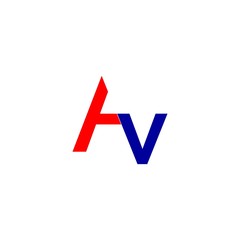 letter AV logo vector