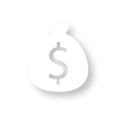 Icon mit Schatten - Geldsack Dollar