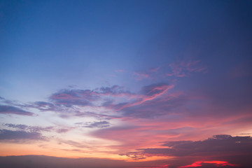 Beautiful sunset sky background