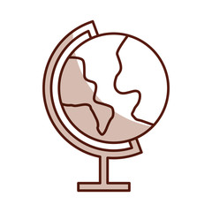 shadow world map cartoon vector graphic design