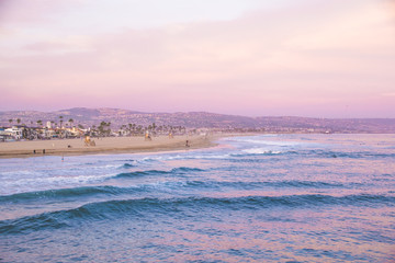 Sunset in Newport Beach, California 
