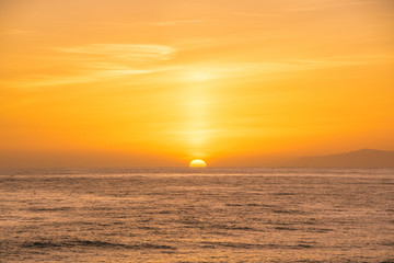 Sunset in Newport Beach, California 