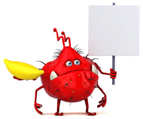 Fun germ - 3D Illustration