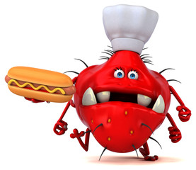 Fun germ - 3D Illustration