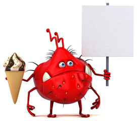 Fun germ - 3D Illustration