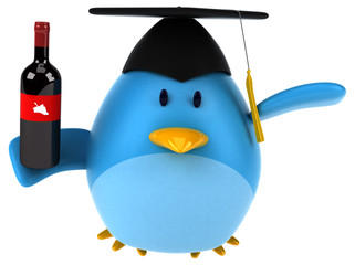 Blue bird - 3D Illustration