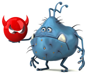 Fun germ - 3D Illustration