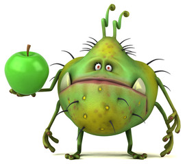 Fun germ - 3D Illustration