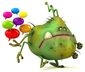 Fun germ - 3D Illustration