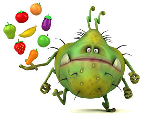 Fun germ - 3D Illustration