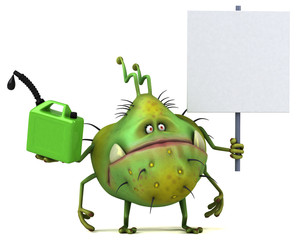 Fun germ - 3D Illustration