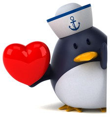 Fun penguin - 3D Illustration