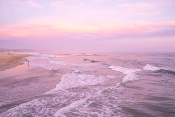 Sunset in Newport Beach, Southern California 