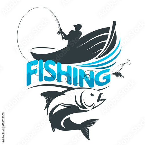 Download "Fisherman in a boat on a fishing trip" Stock image and ...