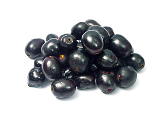 Black Berry or Java Plum Isolated 