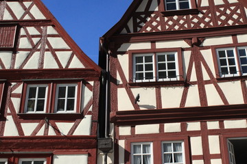 Fränkisches Kleinod: Detail an der Hauptstraße in Ochsenfurt am Main