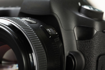 Fototapeta na wymiar digital SLR camera