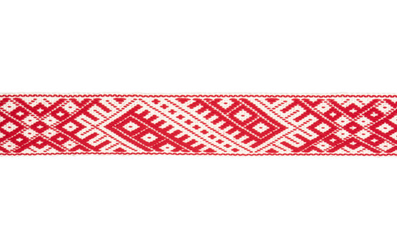 Lielvardes (name of the place in Latvia) traditional belt with historical ornaments.Belt of Lielvarde is most magnificent Latvia&rsquo;s ethnographic belt which symbols are associated with countless legends