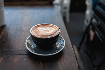 Cappucino on table