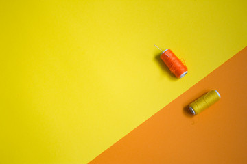 orange and yellow threads