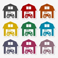 Farm House vector logo