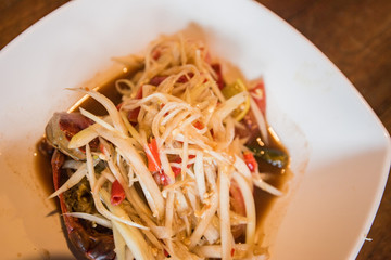 papaya salad, Thai food