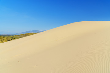 Sand dunes on Patara beach. Turkey
