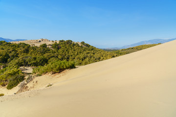 Sand dunes on Patara beach. Turkey