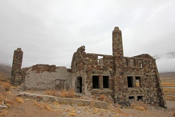 Abandoned Sosneado Hot Springs Hotel that has supposedly been a nazi hideout, Mendoza, Argentina
