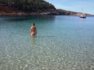 Obraz premium Tourist on the island of Ibiza 