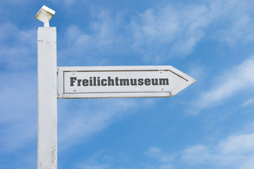 Schild 130 - Freilichtmuseum - obrazy, fototapety, plakaty