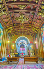 The prayer hall of Armenian Cathedral
