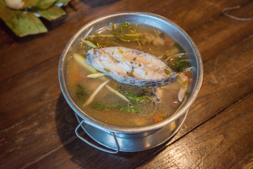 spicy fish soup, Thai food