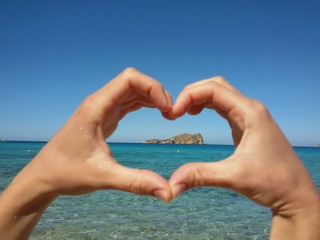 Tourist on the island of Ibiza