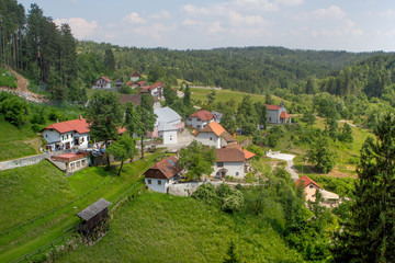 Fototapeta na wymiar Village. Slovenia
