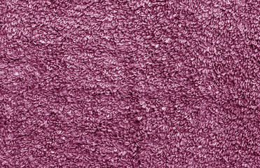 pink color towel pattern close-up.