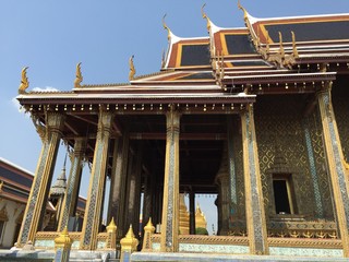Wat Phra Kaew, Temple of the Emerald Buddha , Bangkok Thailand