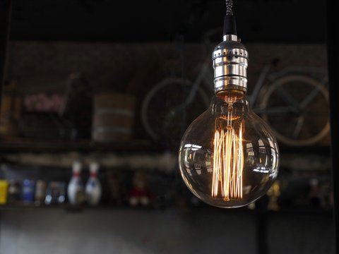 Light bulb isolated
