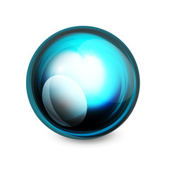 Glass sphere, futuristic abstract element