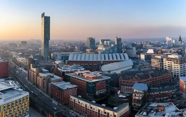 Papier Peint photo autocollant construction de la ville Skyline de Manchester Royaume-Uni