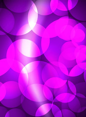 Shiny glowing glass circles, modern futuristic background template