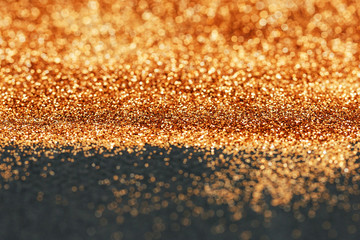 Golden glitter for make-up