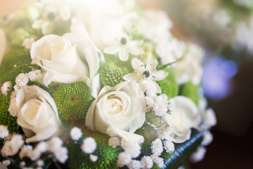 Wedding bouquet with decoration