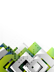 Vector square template background